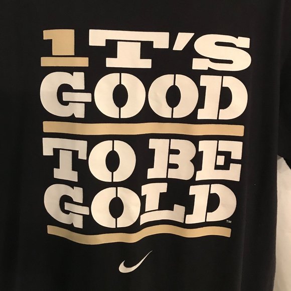 Nike Vanderbilt University It's Good To Be Gold Athletic Sport Tee Shirt - Picture 2 of 4